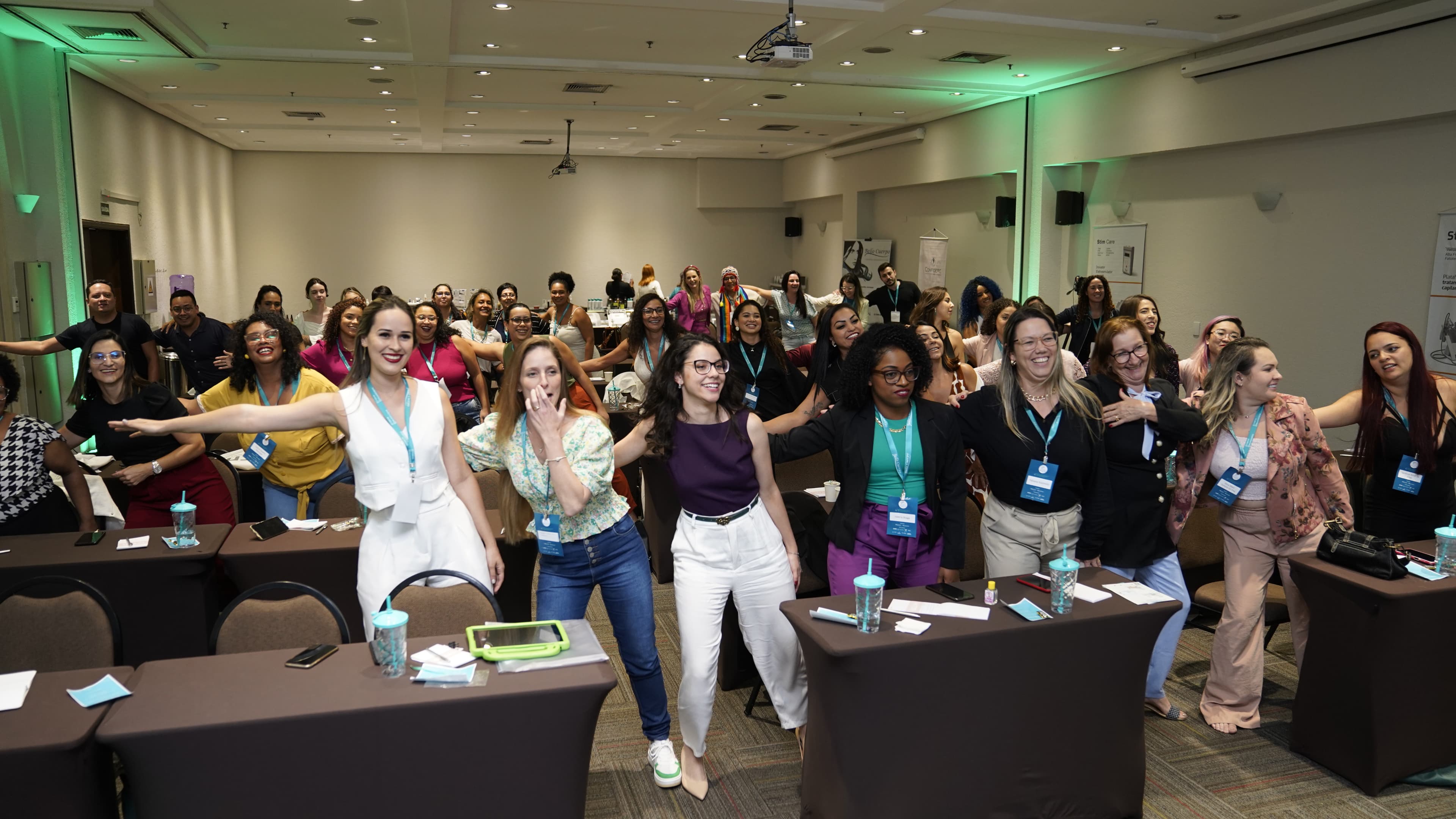 Plateia em treinamento da Kipos